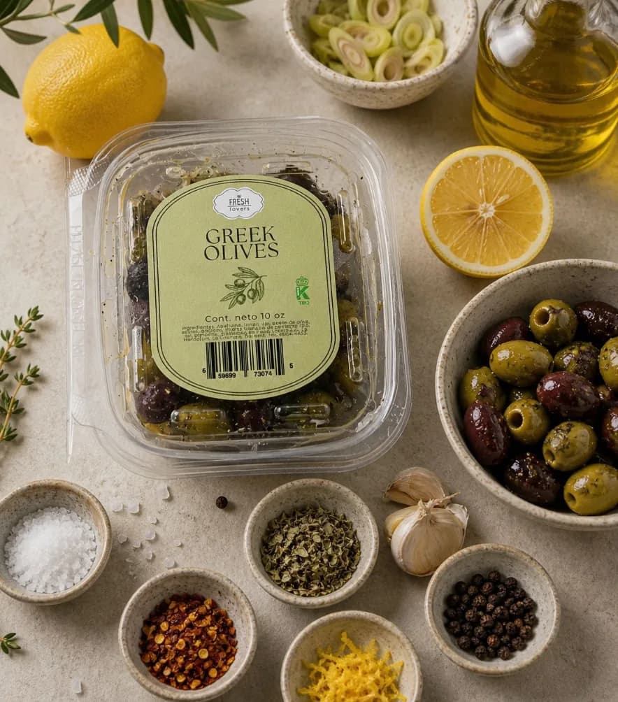 Aceitunas Condimentadas Greek — Fresh Lovers