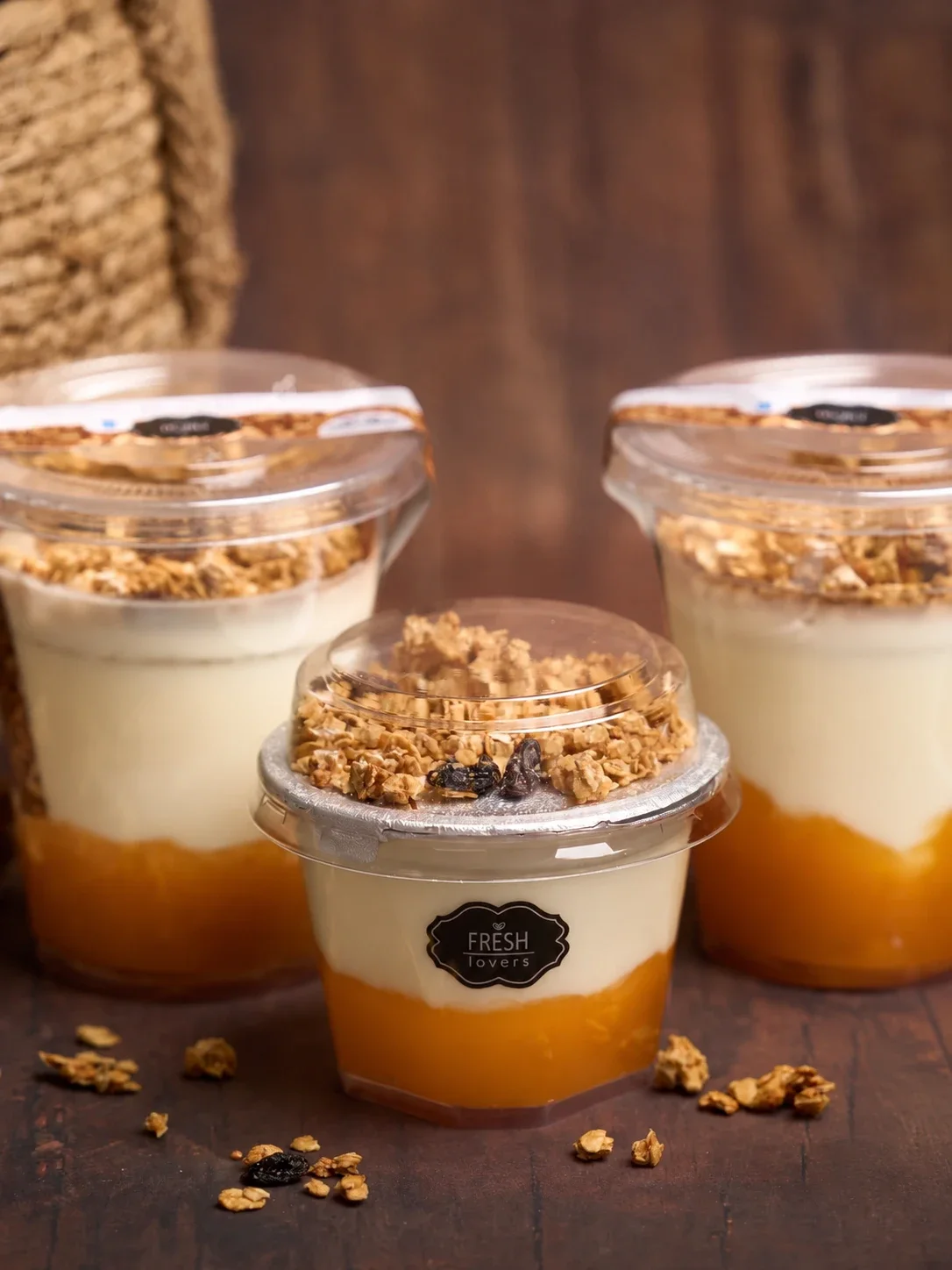 Parfait de Yogurt con Granola Apricot — Fresh Lovers