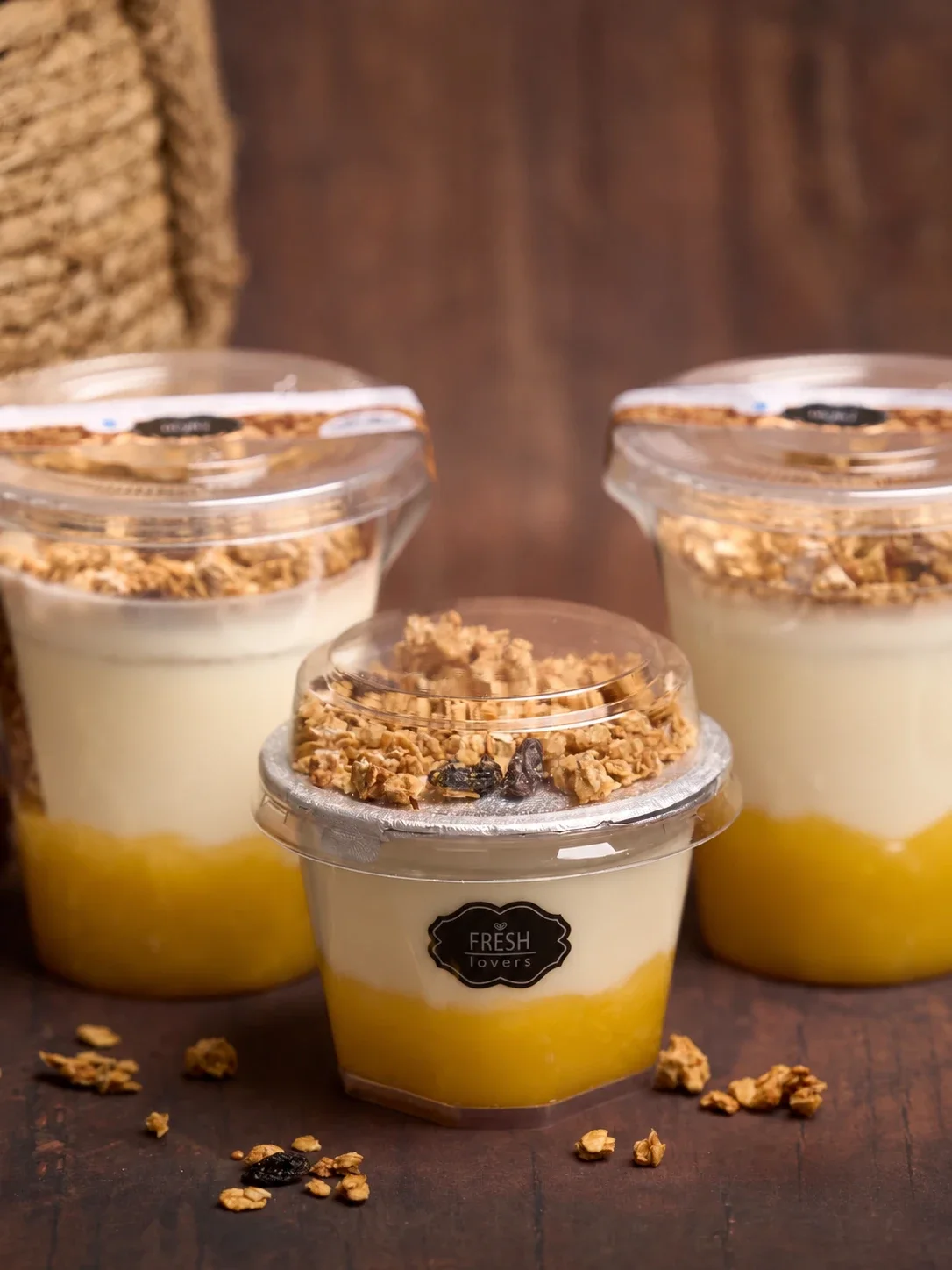 Parfait de Yogurt con Granola Piña — Fresh Lovers