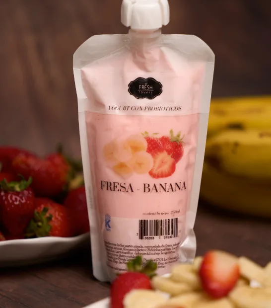 Yogurt en Pouch Fresa - Banana — Fresh Lovers