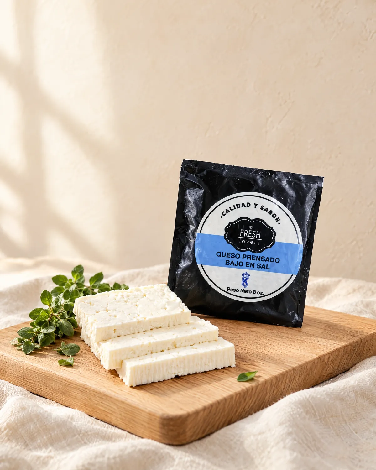 Queso Prensado Bajo en Sal — Fresh Lovers